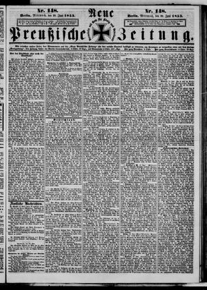 Neue preußische Zeitung vom 29.06.1853