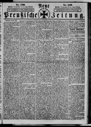 Neue preußische Zeitung vom 30.06.1853