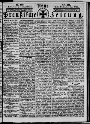 Neue preußische Zeitung vom 02.08.1853
