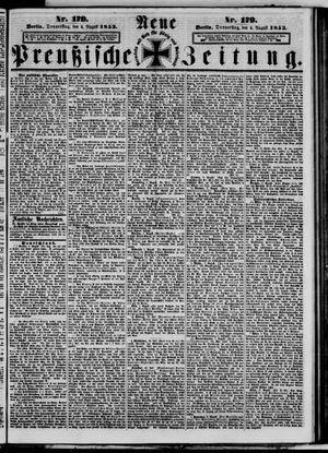 Neue preußische Zeitung vom 04.08.1853