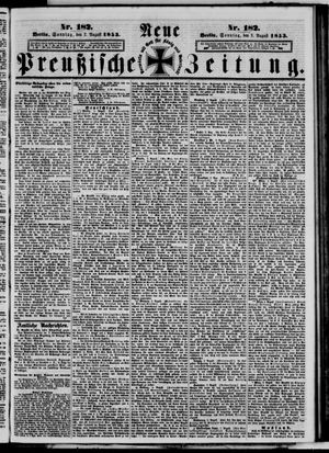 Neue preußische Zeitung vom 07.08.1853