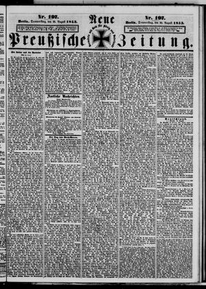 Neue preußische Zeitung vom 25.08.1853