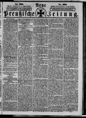 Neue preußische Zeitung vom 31.08.1853