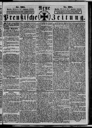 Neue preußische Zeitung vom 07.09.1853