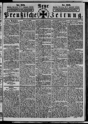Neue preußische Zeitung vom 11.09.1853