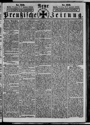 Neue preußische Zeitung vom 13.09.1853