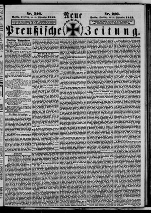 Neue preußische Zeitung vom 16.09.1853