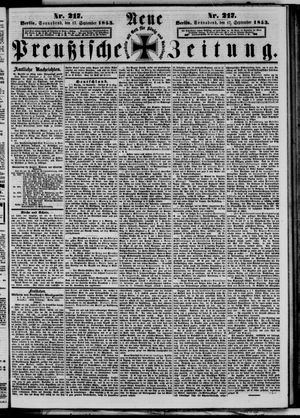 Neue preußische Zeitung vom 17.09.1853