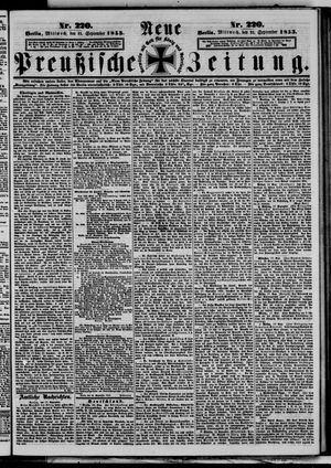 Neue preußische Zeitung vom 21.09.1853