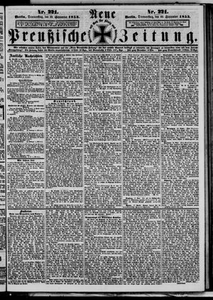 Neue preußische Zeitung vom 22.09.1853