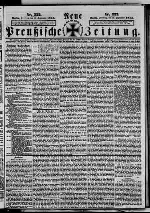 Neue preußische Zeitung vom 23.09.1853