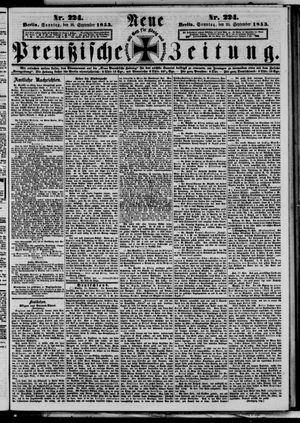 Neue preußische Zeitung vom 25.09.1853
