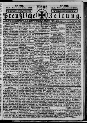 Neue preußische Zeitung vom 28.09.1853
