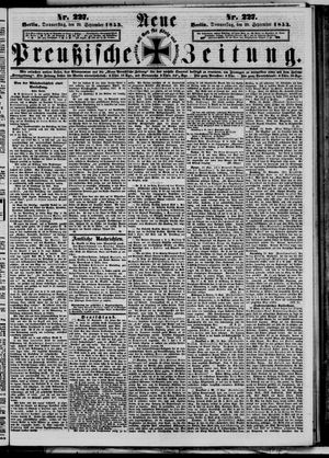 Neue preußische Zeitung vom 29.09.1853