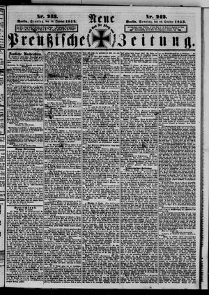 Neue preußische Zeitung vom 16.10.1853