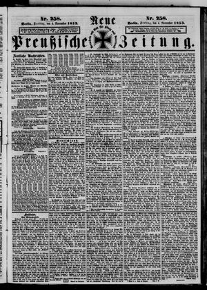 Neue preußische Zeitung vom 04.11.1853