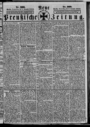 Neue preußische Zeitung vom 17.11.1853
