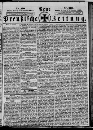 Neue preußische Zeitung vom 18.11.1853