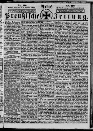 Neue preußische Zeitung vom 27.11.1853