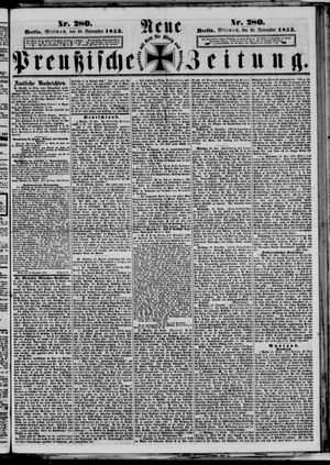 Neue preußische Zeitung vom 30.11.1853