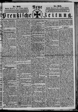 Neue preußische Zeitung vom 04.12.1853