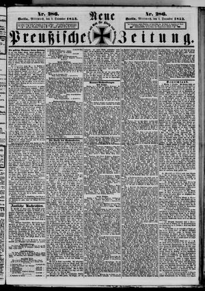 Neue preußische Zeitung vom 07.12.1853