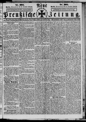 Neue preußische Zeitung on Dec 24, 1853