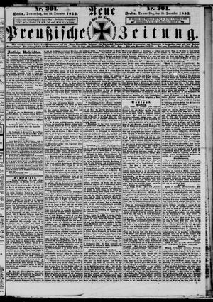 Neue preußische Zeitung vom 29.12.1853