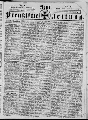 Neue preußische Zeitung vom 06.01.1854