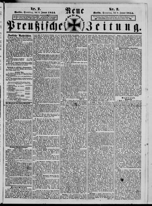 Neue preußische Zeitung vom 08.01.1854