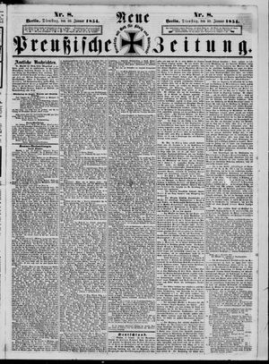 Neue preußische Zeitung vom 10.01.1854