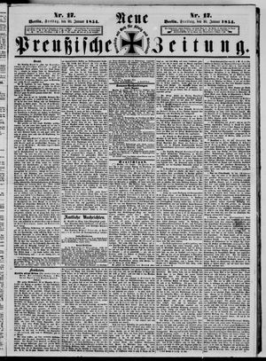 Neue preußische Zeitung vom 20.01.1854