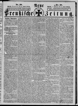 Neue preußische Zeitung vom 21.01.1854