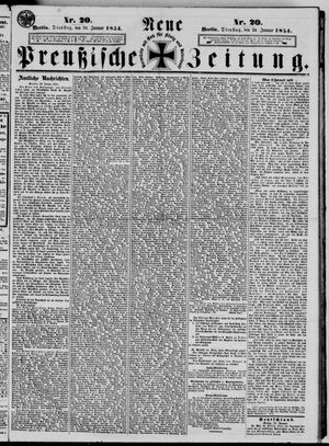 Neue preußische Zeitung vom 24.01.1854