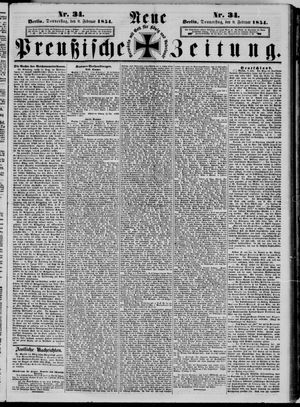 Neue preußische Zeitung vom 09.02.1854