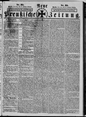 Neue preußische Zeitung vom 10.02.1854