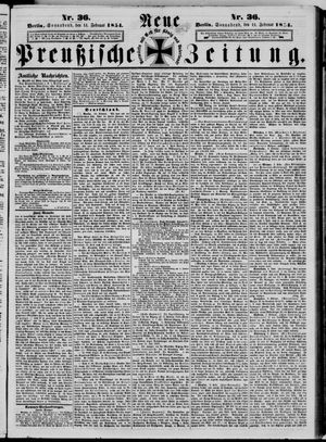 Neue preußische Zeitung vom 11.02.1854