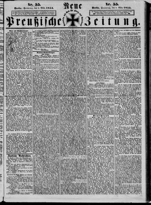 Neue preußische Zeitung vom 05.03.1854