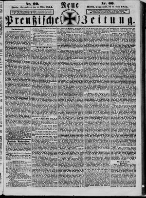 Neue preußische Zeitung vom 11.03.1854