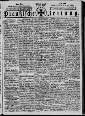 Neue preußische Zeitung vom 12.03.1854