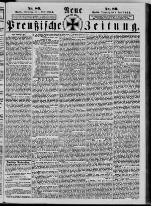 Neue preußische Zeitung vom 04.04.1854
