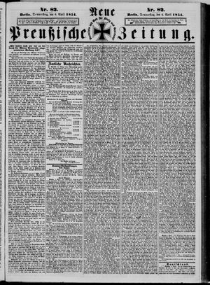 Neue preußische Zeitung vom 06.04.1854