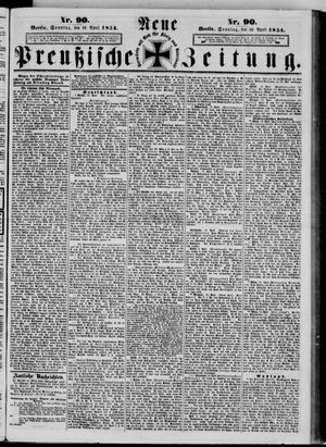 Neue preußische Zeitung vom 16.04.1854