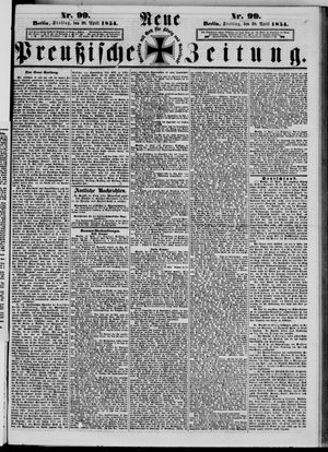 Neue preußische Zeitung vom 28.04.1854