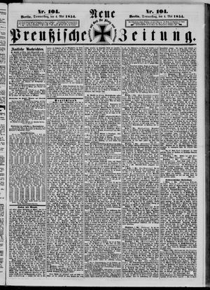 Neue preußische Zeitung vom 04.05.1854