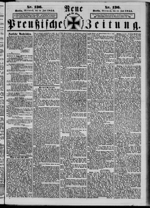 Neue preußische Zeitung vom 14.06.1854