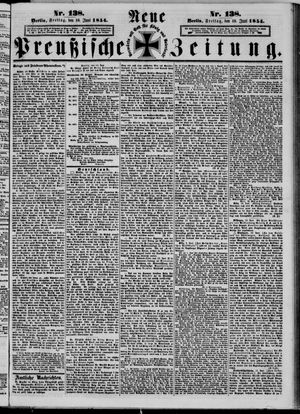Neue preußische Zeitung vom 16.06.1854