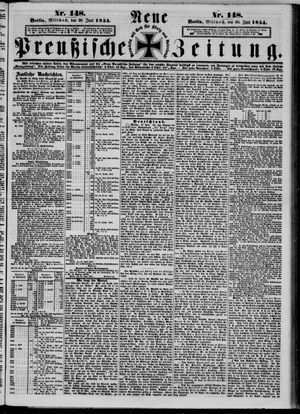 Neue preußische Zeitung vom 28.06.1854