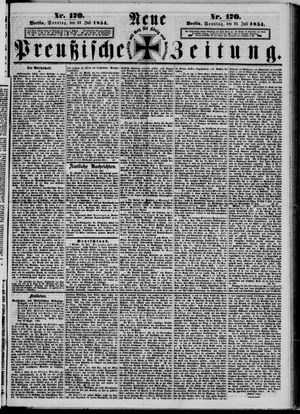 Neue preußische Zeitung vom 23.07.1854