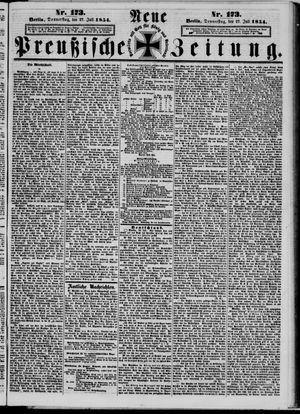 Neue preußische Zeitung vom 27.07.1854